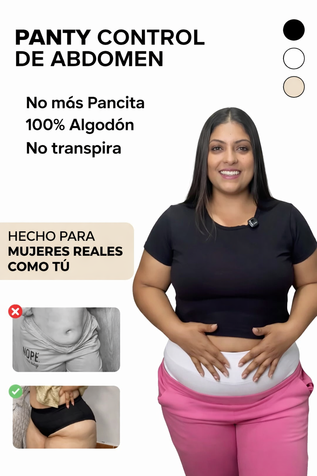PANTY CONTROL ABDOMEN LEVANTA GLÚTEO